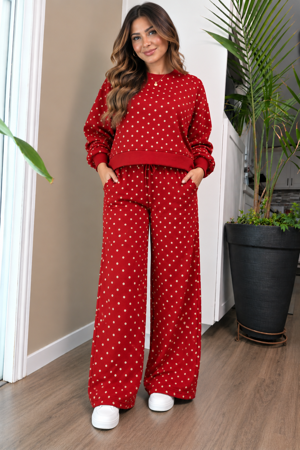 Polka Dot Lounge Set / Lizz Studio